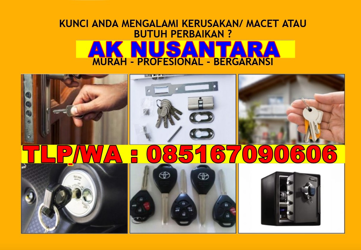 Wa 085167090606 ahli kunci kota tangerang