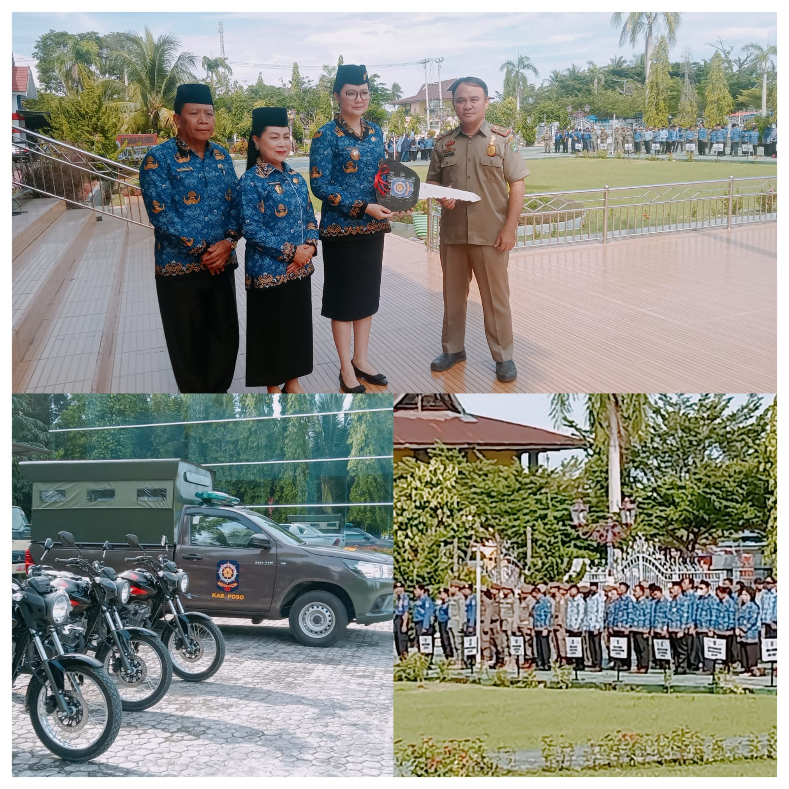 Penyerahan Sarana dan prasarana satpol PP dan Damkar